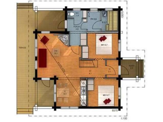 Дома для отпуска Holiday Home Mäntyrinne Рука-26